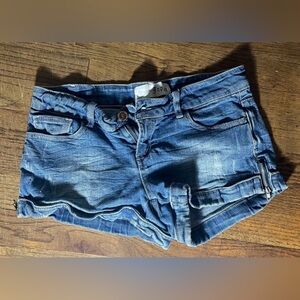 Joppa Zipper Jean Shorts Blue Size Large